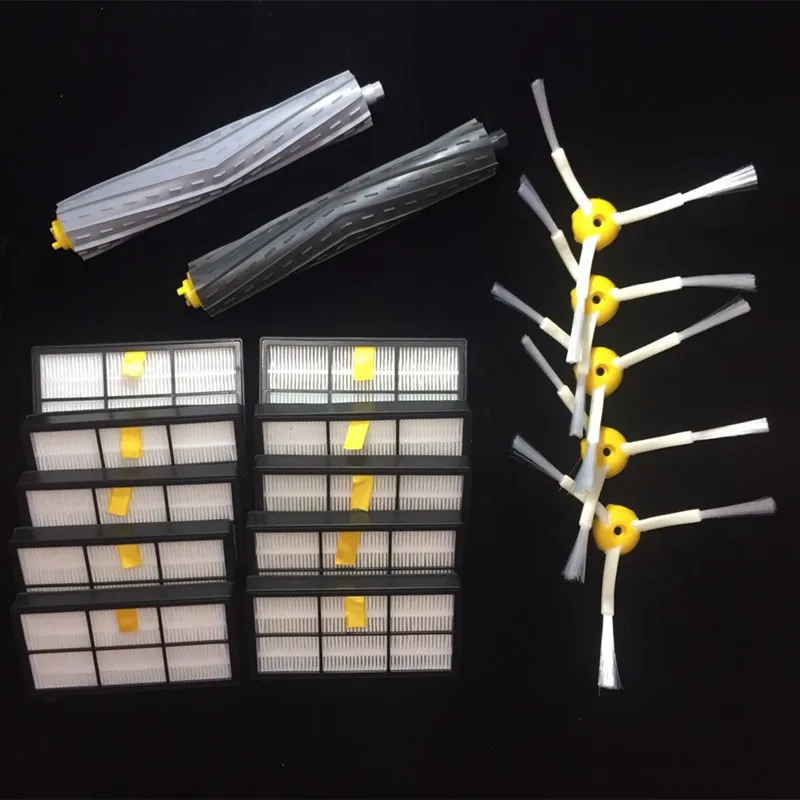 1 Tangle-Free Debris Extractor Set & SideBrushe & Hepa Filter For iRobot Roomba 800 series 870 880 980 Vacuum Cleaning Robots 1 Tangle-Free Debris Extractor Set & SideBrushe & Hepa Filter For iRobot Roomba 800 series 870 880 980 Vacuum Cleaning Robots