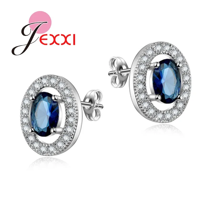 

Fashion Women Earrings Stud Wholesale Fashion Brand Jewelry AAA Austrian Crystal Silver Earring Lady Engagement Accessory