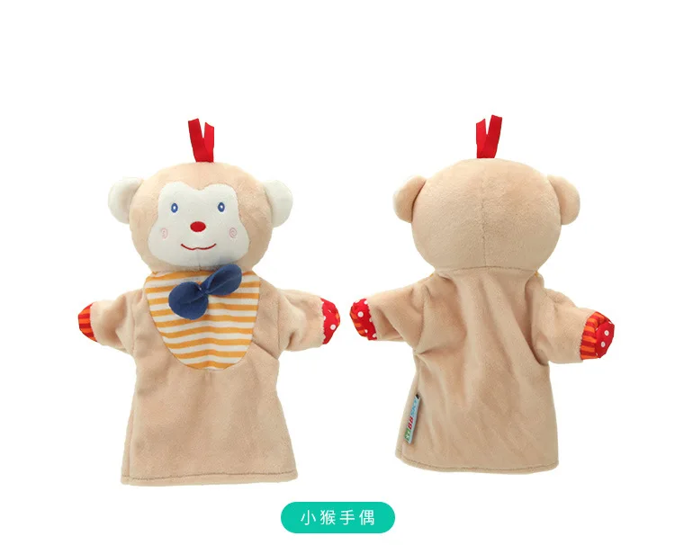 BBSKY милое животное ручная марионетка обезьяна и лягушка утенок плюшевая игрушка кукла детское нежное полотенце