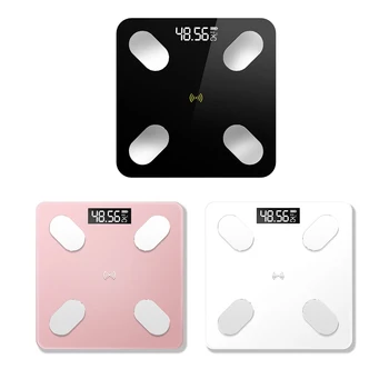 

Charging Intelligent Electronic LED Digital Weight Bathroom Scales Body Fat Balance Scale Balance Bluetooth APP for Android IOS
