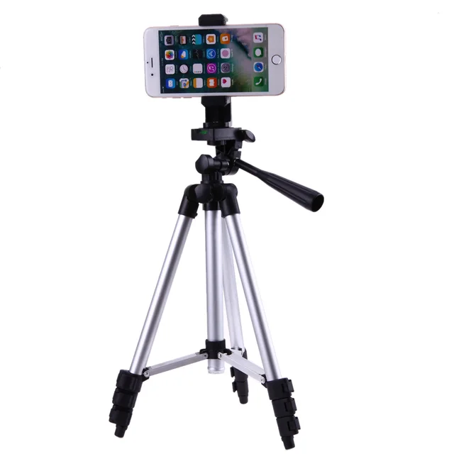 Professional Mobile Phone camera Tripod Stand Holder Adjustable Tripods Bracket 1/4" Screw