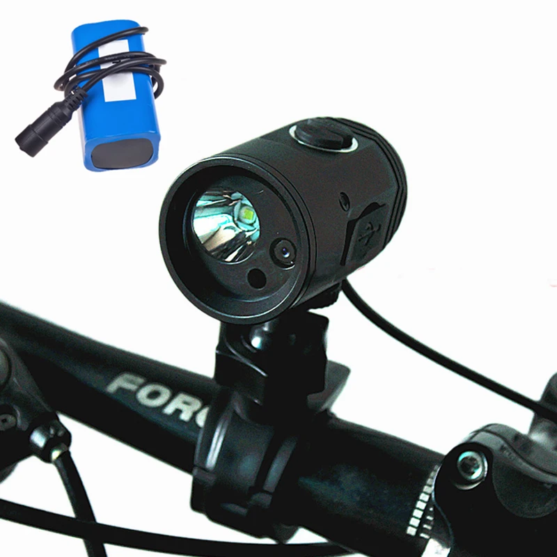 

Waterproof Bike Light T6 LED Multi-functional Cycling Lamp Front Bicycle Torch with 720p Lens HD Outdoor Sports Camera