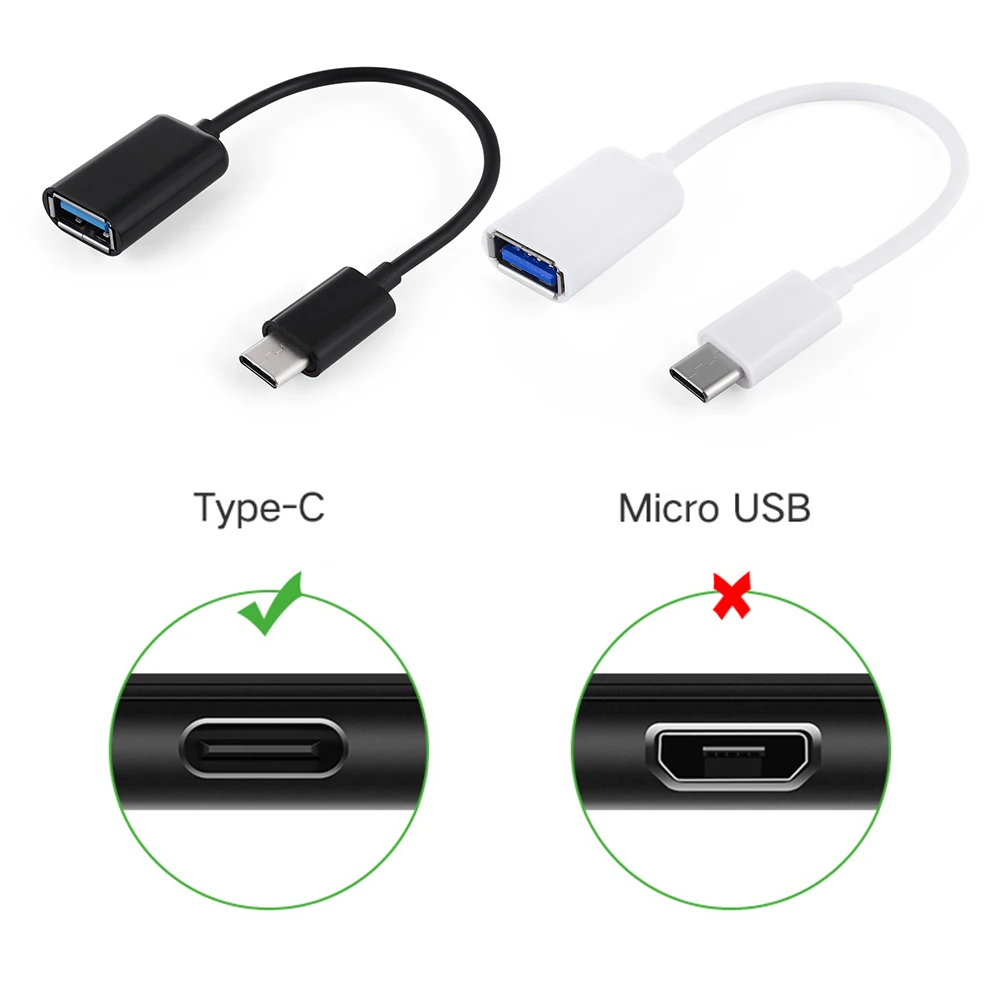 1 шт. OTG usb-адаптер, кабель 3,1 type-C штекер USB 3,0 A Женский конвертер для Macbook Micro USB разъем аксессуары с USB подключением