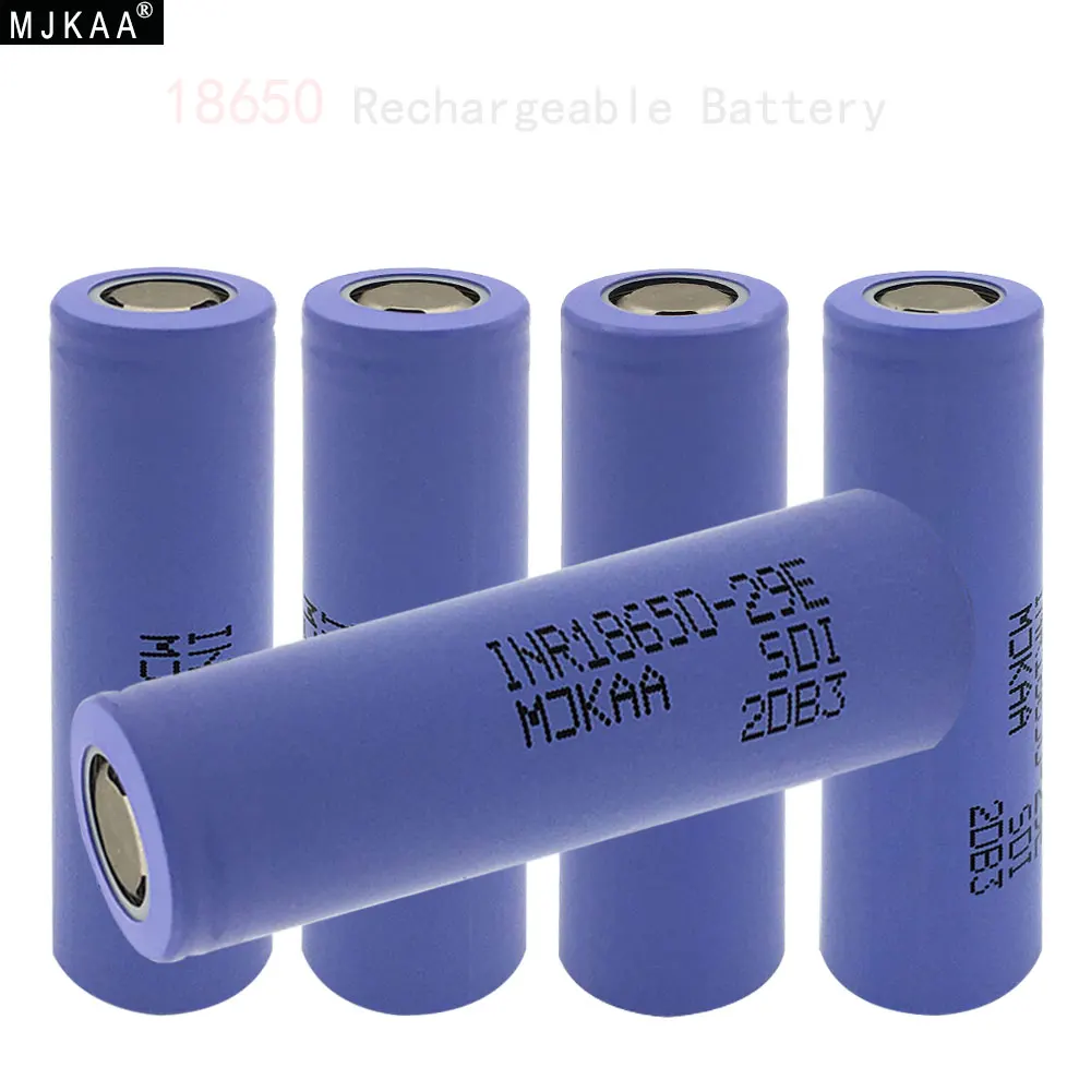 

4Pcs MJKAA 18650-29E 3.6V 3.7V 2900mAh Lithium Ion Rechargeable Battery Environmental Protection Durable Fast Delivery