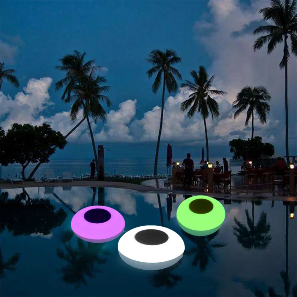 Solar Pool Lights,  Solar Floating Light with Remote Control Multi-Color Changing Waterproof Outdoor Solar Garden Lights solar flood lights outdoor
