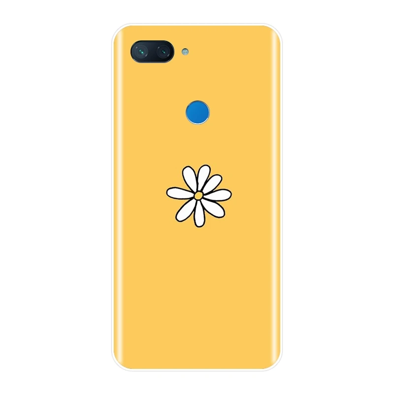Чехол для телефона Xiaomi Mi A1 A2 Lite 8 SE силиконовый мягкий желтый кот девушка звезда