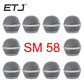

Freeshipping 10pcs/lot Professional Replacement Ball Head Mesh Microphone Grille Fits For shure sm 58 sm 58sk beta 58 beta58a