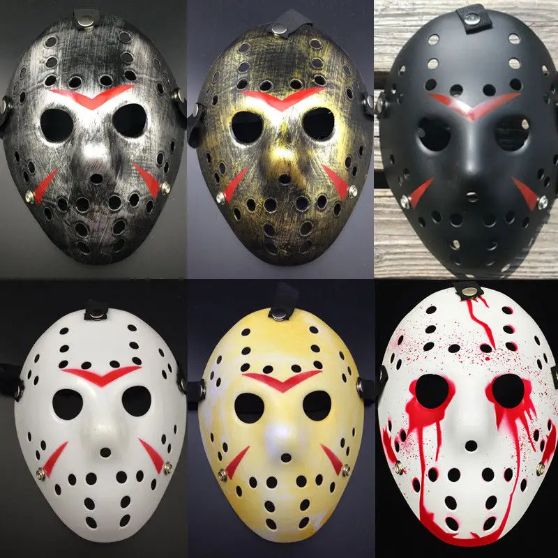 

Jason Voorhees Friday the 13th Horror Movie Hockey Mask Scary Halloween Mask