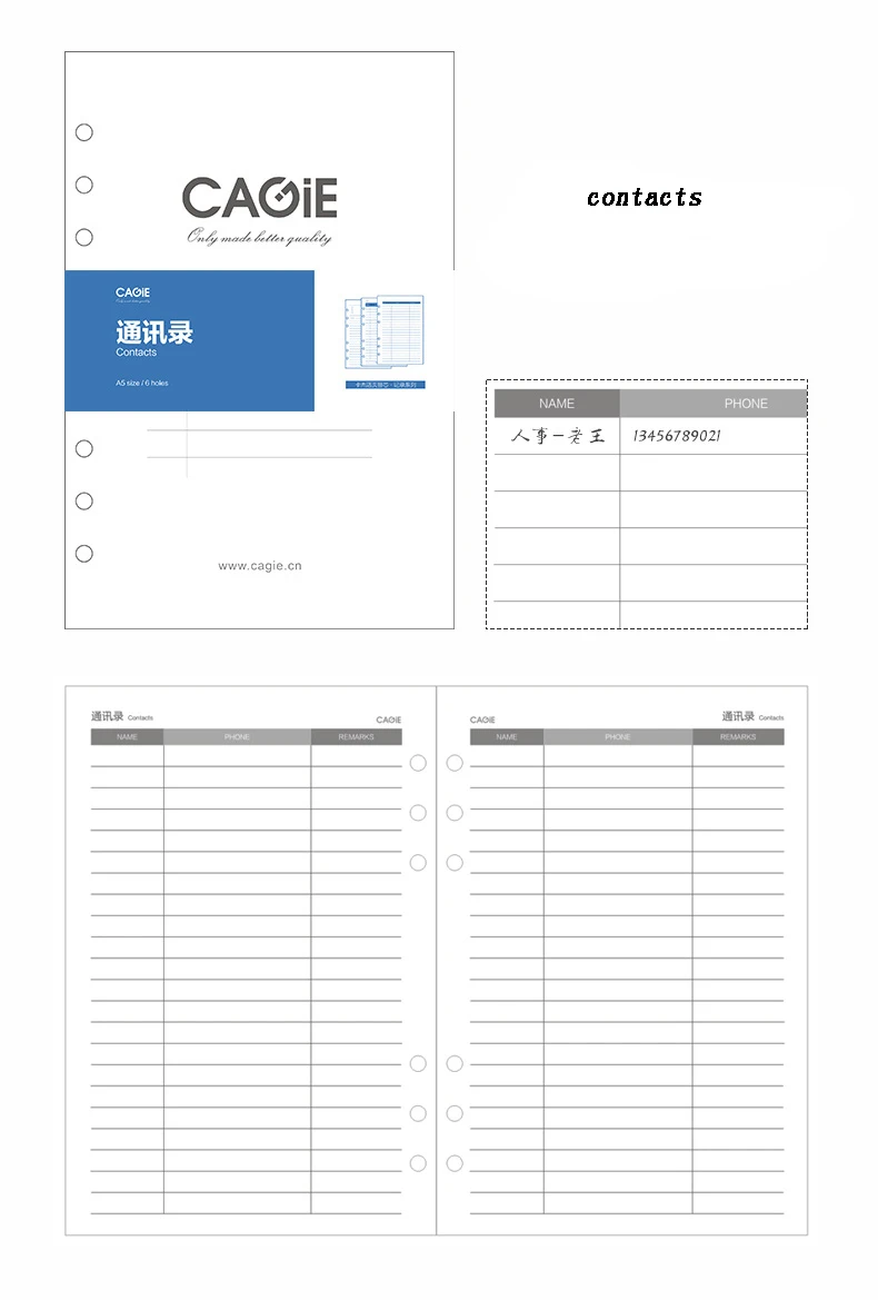 a5 refill papers day week month planner agenda blank grid dotted dotted lined paper