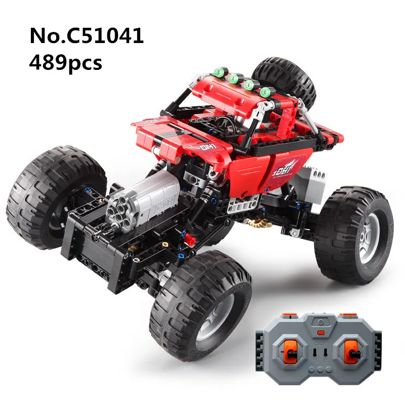 

489pcs Building Blocks Technic RC Sports SUV Car Off-road Electric Remote Control 4 Driving Force USB Toy For Children Kid Gifts
