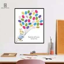 Свадебная вечеринка; крещение, день рождения, душа ребенка милый Бесплатные Индивидуальные имена Дата печати отпечатков пальцев Гостевая книга вечерние Декор