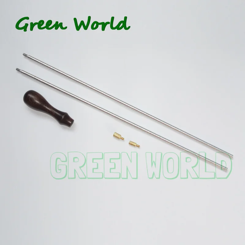 Green World 5 шт./лот. 32cal-12ga алюминиевые вращающиеся стержни, пистолеты чистящие пруты набор для винтовки, напульсники резьба 10-32T