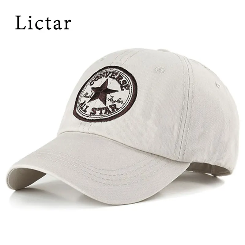

Lictar 2018 New Pentagram Star Logo Baseball Caps Women Men Letter Cotton Embroidery Cap Adjustable Outdoors Sports Hip-Hop Hats