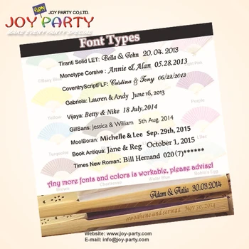 

Free shipping 100 pcs Fabric Hand Fan with personalized printing service on outermost ribs wedding party promotion gift favor