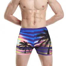 Летняя одежда для купания Мужской купальный костюм Maillot De Bain купальные костюмы для мальчиков Пляжные штаны с принтом больших размеров Популярные весенние шорты-боксеры