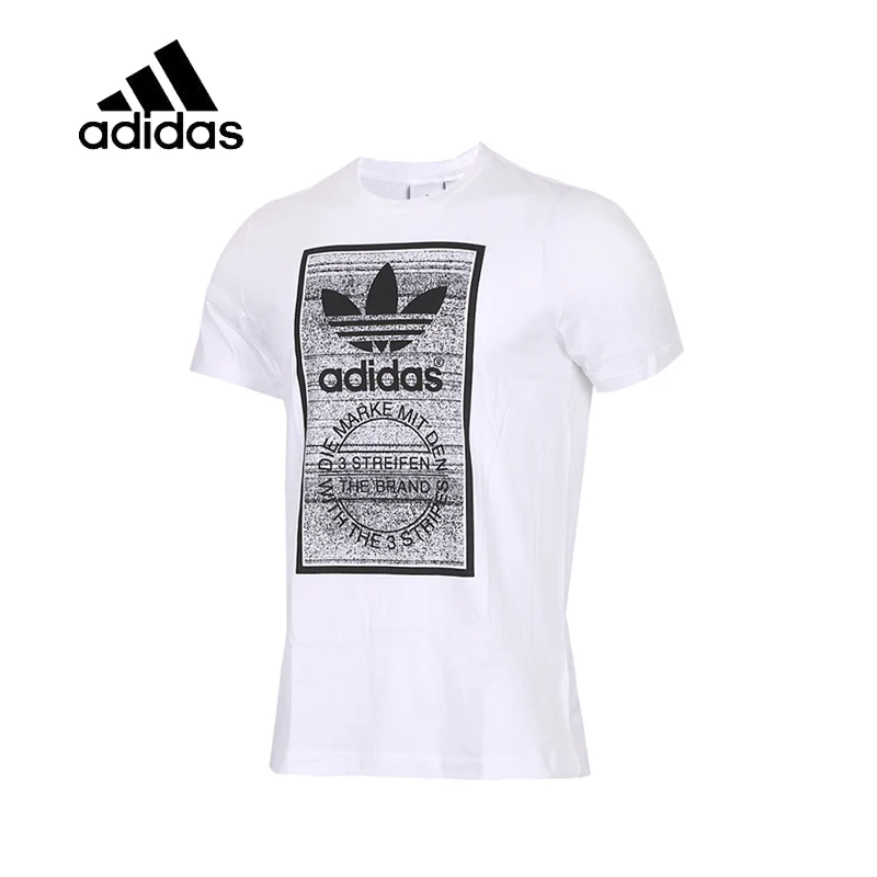 

Original New Arrival Authentic Adidas Mens T-shirts Short Sleeve Male White Leisure Sportswear Breathable Quick Dry Shirt