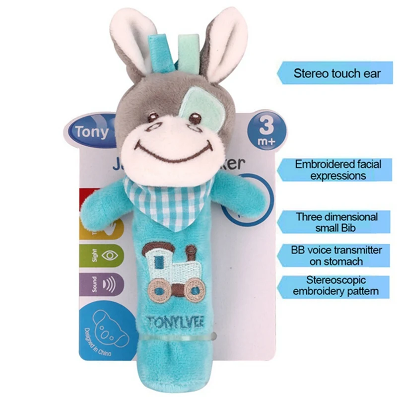 Newborn Baby Toys Cartoon Animal Dog Baby Boy Girl Rattles Hand Bell Infant Toddler Plush Toys Jouet Enfant Best Gift Newborn Baby Toys Cartoon Animal Dog Baby Boy Girl Rattles Hand Bell Infant Toddler Plush Toys Jouet Enfant Best Gift