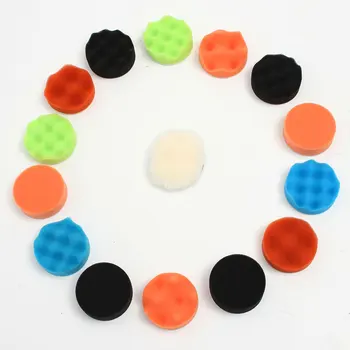 

15Pcs 75mm 3'' Buffing Sponge Polishing Pad Kit Set For Car Polisher Buffer Car Maintenance Accessories