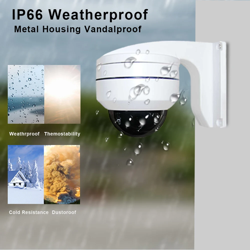 Купольная IP камера POE 1080P H.265 2 МП 5 Мп наклон поворота 4 кратный зум Внешняя