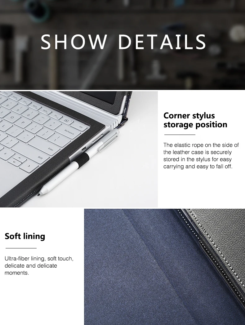 Съемный чехол-подставка для ноутбука и планшета для microsoft Surface Book 2 13,5 дюймов для Surface Book 2 15 дюймов чехол для ноутбука