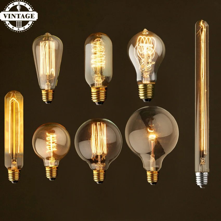 

LightInBox 2pcs 40W E27 220V For Decor A19 Lampada Vintage Light Ampoules Decoratives Bombilla Edison Bulb Retro Lamp