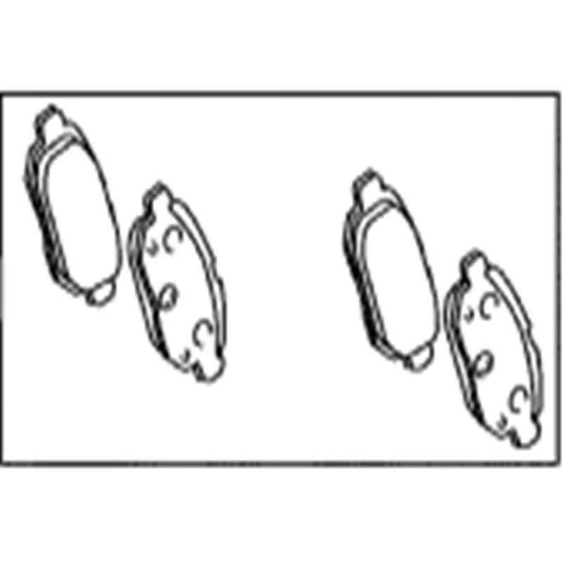 brake pad fits for Toyota 2012 2016 Prius ZVW50/51 2ZRFXE Part No