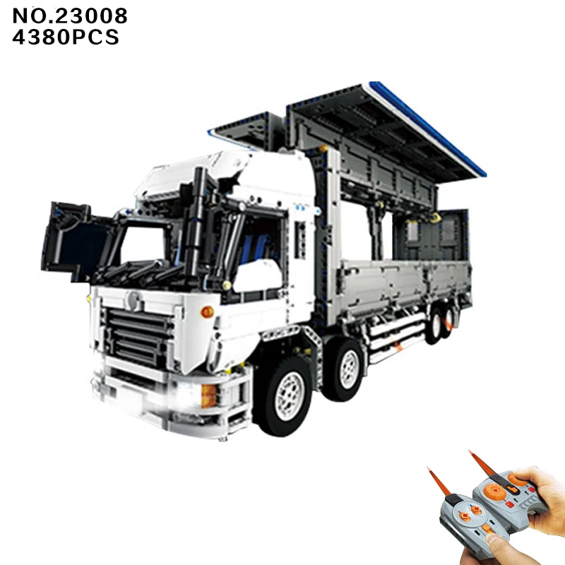 

Hot moc radio ramote control Wing Body Truck building block model with light 9 motors bricks rc toys collection for boys gifts