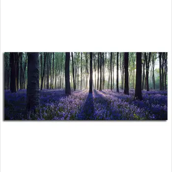 

Large Size Canvas Prints Wall Art,Lavender Forest, Mild Sunshine, Landscape Canvas Painting Art Wall Decor Poster for Home Decor