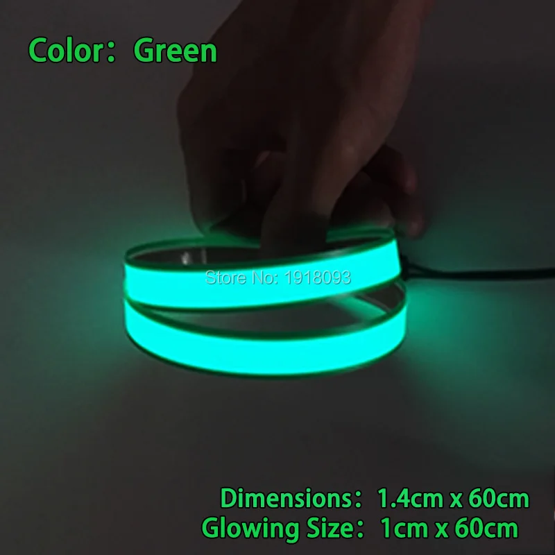 Модные светящиеся EL лента/полосы LED зеленая энергосберегающая мигающий этот