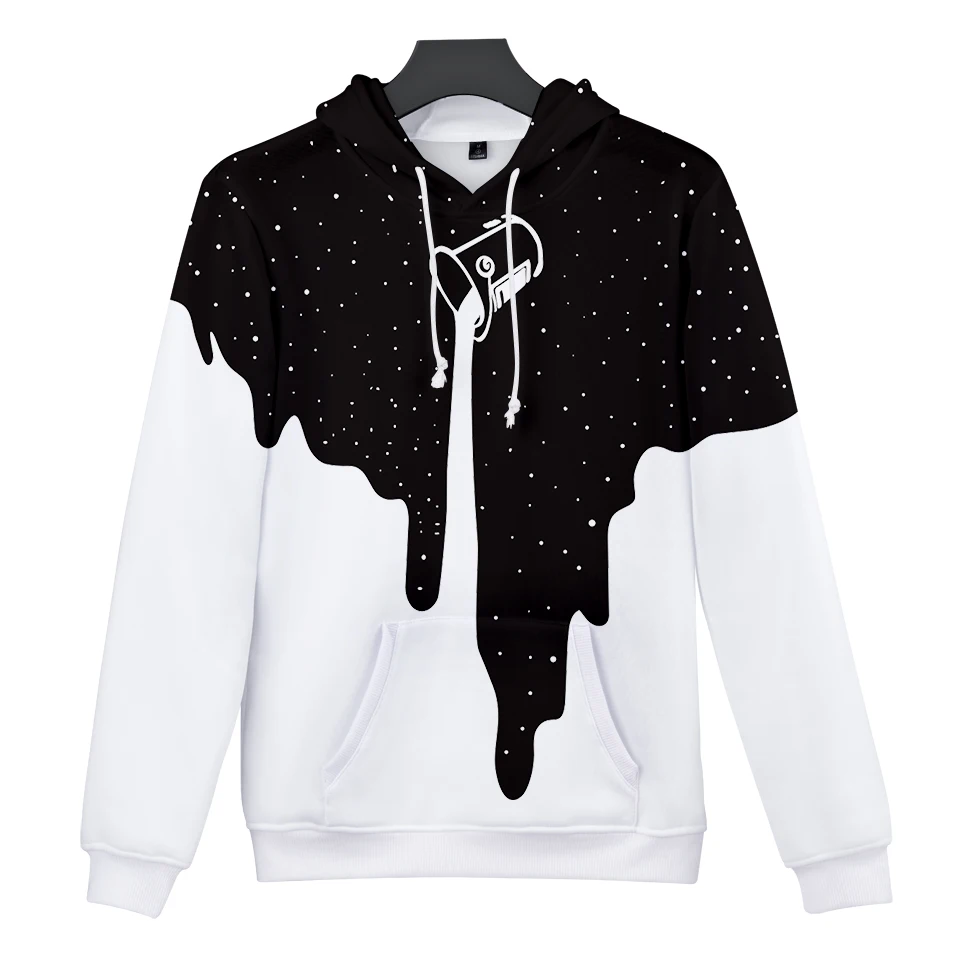 Горячая Пролитая молочная космическая Галактика 3d печать толстовки для мужчин/женщин забавные толстовки с капюшоном модная одежда XS-4XL одежда Топ