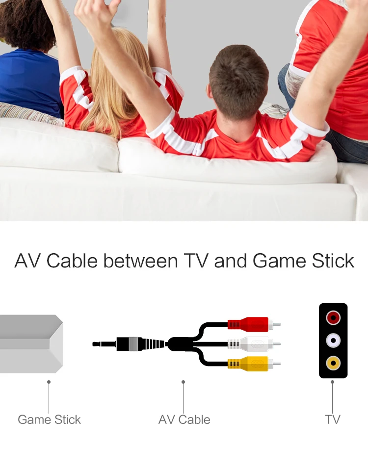 clássico 8 bits jogo mini console dupla gamepad saída av