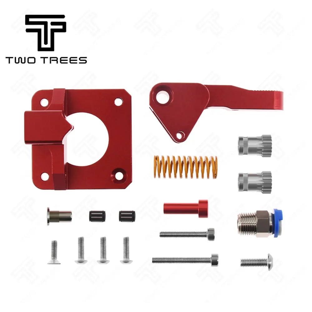 CR10s Pro Aluminum Upgrade Dual Gear mk8 Extruder Kit for CR10S PRO RepRap Prusa i3 1.75mm Drive Feed double pulley Extruder