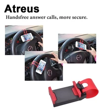 Atreus Универсальный Автомобильный Зажим На Руль держатель телефона GPS для Mitsubishi ASX Suzuki Subaru Acura Jeep Renegade Fiat 500 hyundai