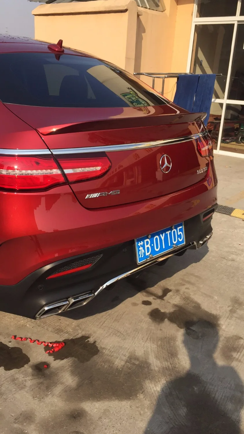 Спойлер для benz gle coupe C292 Benz class задний Багажник крыло GLE63 AMG ABS пластик цветной лак