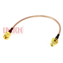 15 см коаксиальный RG316 тефлон pigtail SMA мужской SMA для женщин Соединительный кабель