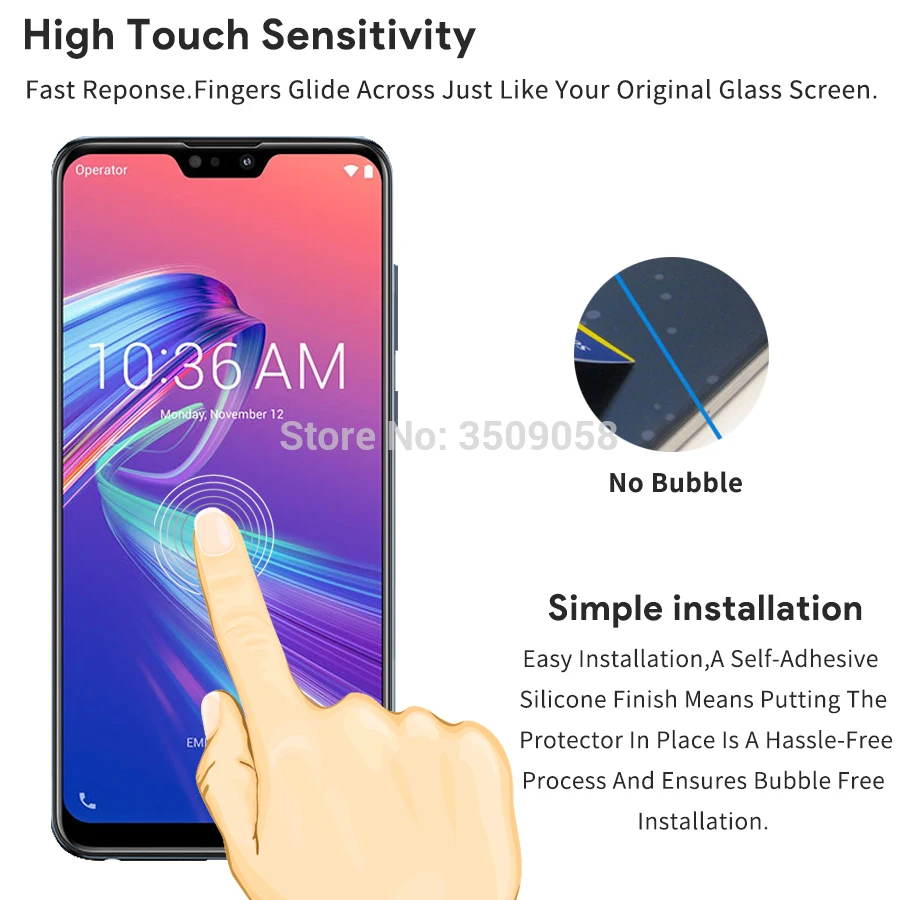 Закаленное стекло для Asus Zenfone Max Pro M2 ZB631KL ZB633KL, защитное стекло Для zenfone Max pro m2 zb631kl, защитная пленка