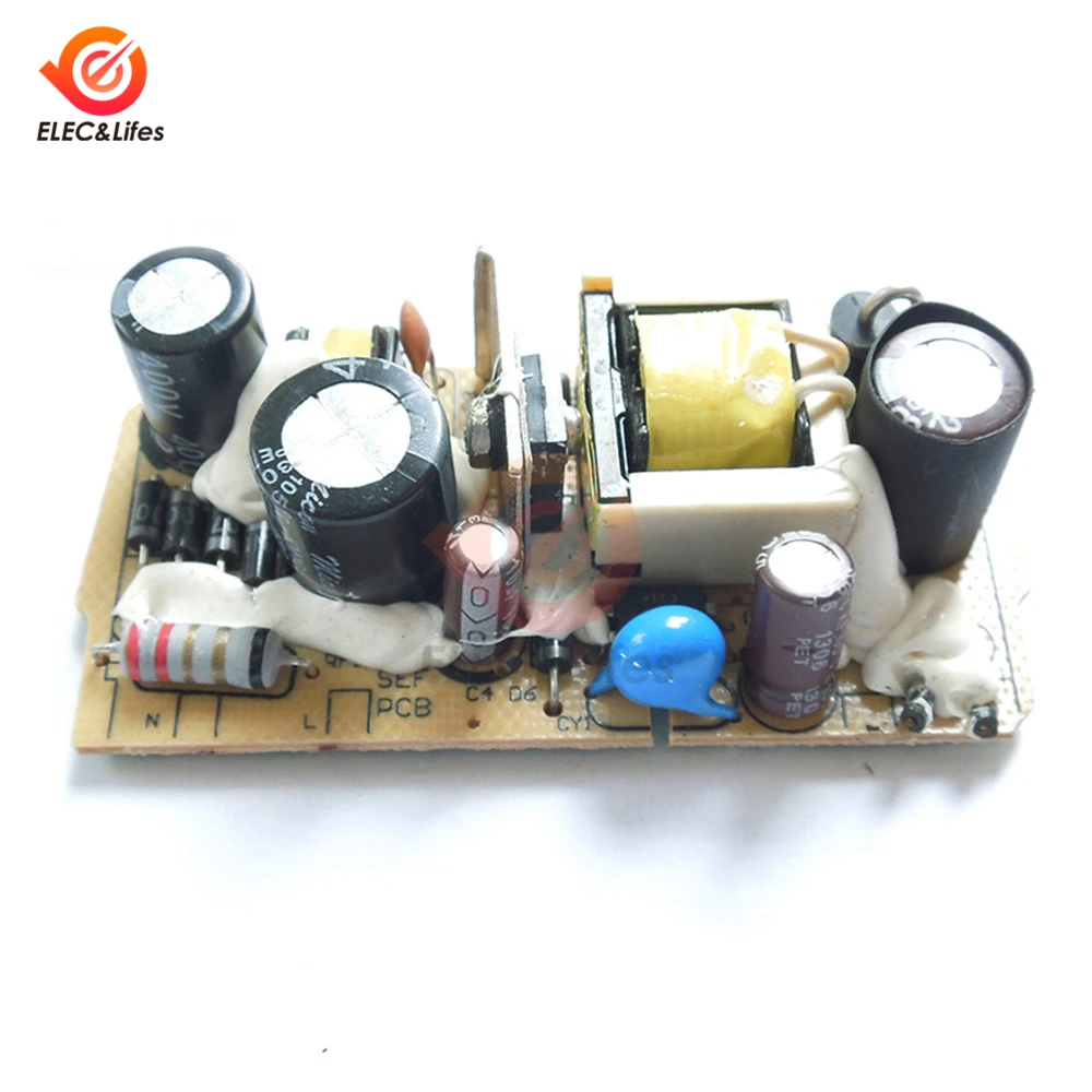 AC-DC трансформатор 12V 1A переключение Питание модуль 100-240V 50/60Hz электронный DIY PCB несмонтированная плата зарядного устройства с Напряжение Регулятор модуль