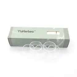 Аутентичные Yuhetec прямо Замена стекло танк pyrex замена трубки для Combo rdta II 6 мл (5 Упак.)