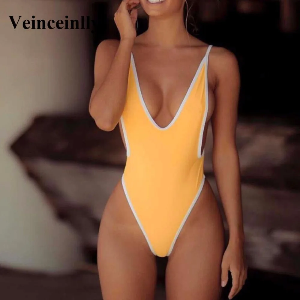 Цельный купальник с глубоким V образным вырезом 10 цветов|swimming leg suits|suit swimswimwear swimming