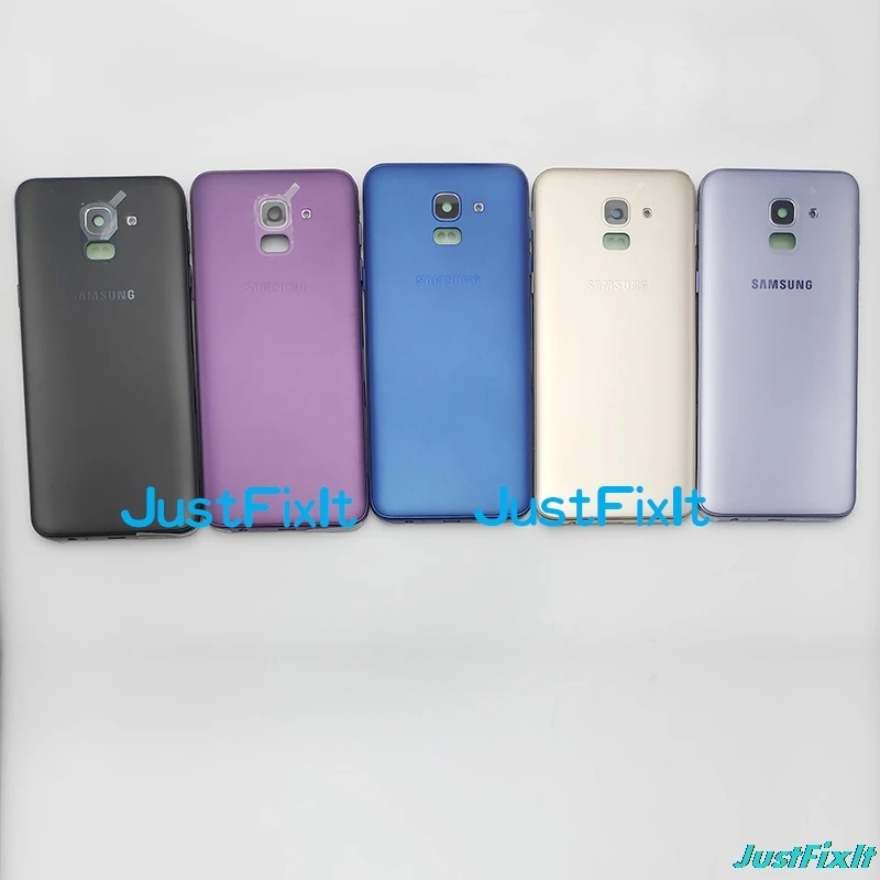 Замена крышки батареи для SAMSUNG Galaxy J6 2018 J600 J600F Задняя крышка Дверь стеклянная