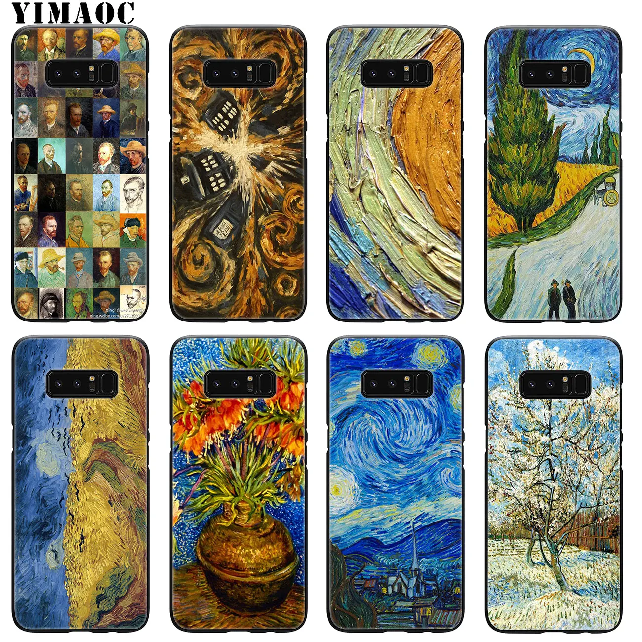 YIMAOC Van Gogh Tardis Мягкий силиконовый чехол для телефона Samsung Galaxy A6 A9 A8 A7 2018 A3 A5 2016 2017 Note 9