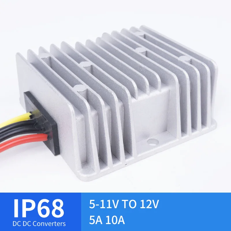 Преобразователь постоянного тока 5-11 в 12 В 5 А 10 USB понижающий Светодиодный