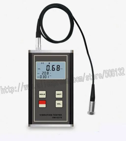 

LANDTEK VM-6370 Digital Vibration Meter Moving Machinery Imbalance and Deflecting Tester Vibrometer