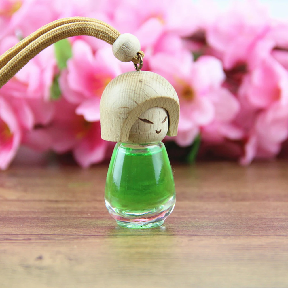 سيارة قلادة العطور دمية العطر معطّر الهواء رائحة السيارات الناشر مرآة الرؤية الخلفية الديكور الزيوت الأساسية التبعي هدية