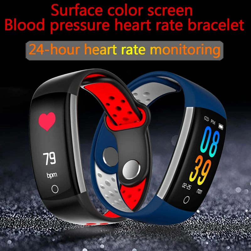 

Q6 Smart Watch Bracelet Blood Pressure Heart Rate Monitor Women Bluetooth Smart Wristband Activity Tracker Waterproof