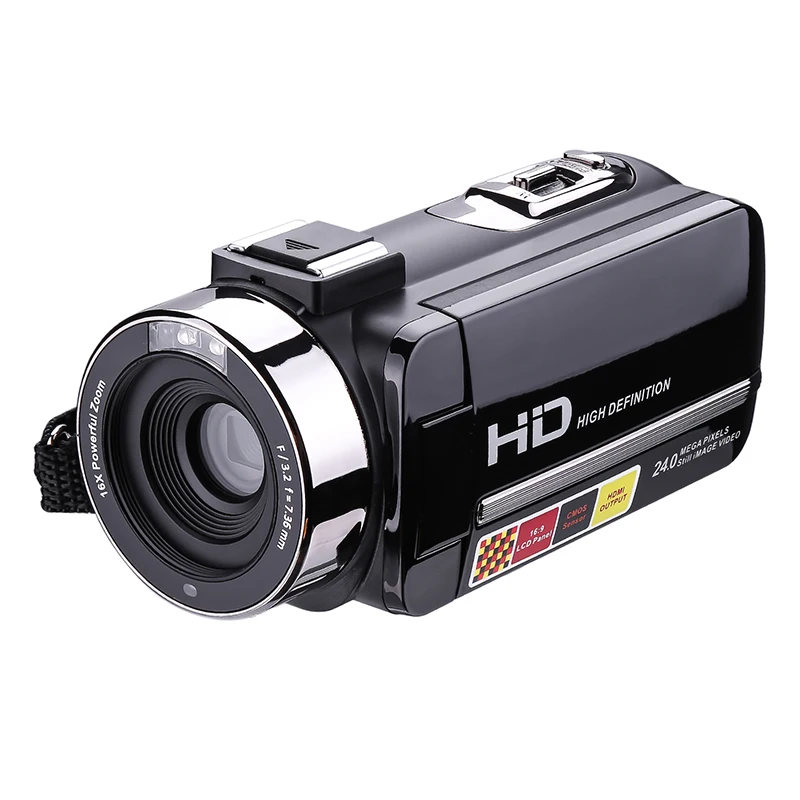 Цифровая видеокамера с микрофоном, дистанционным управлением, HD цифровая камера, видеокамера IR 16x Zoom DV 3," TFT экран, профессиональная веб-камера