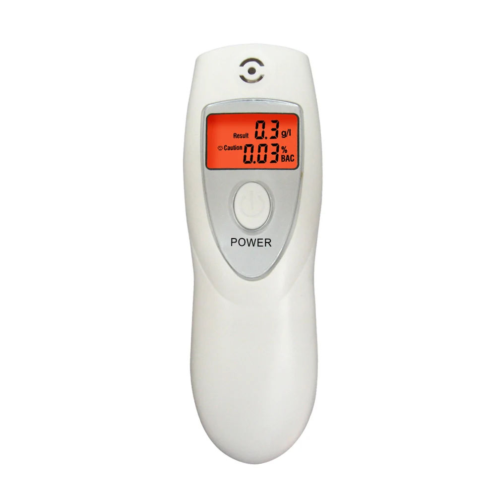 Medidor de Detecção de Álcool Digital Bafômetro Tester Respiração Analyzer Corpo Alcoholicity 10 Pcs –