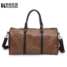 Kissyenia Для мужчин дорожные сумки с короткими ручками полета большой Ёмкость PU Сумки Для женщин Путешествия Чемодан Наплечная Сумка-мешок KS1146