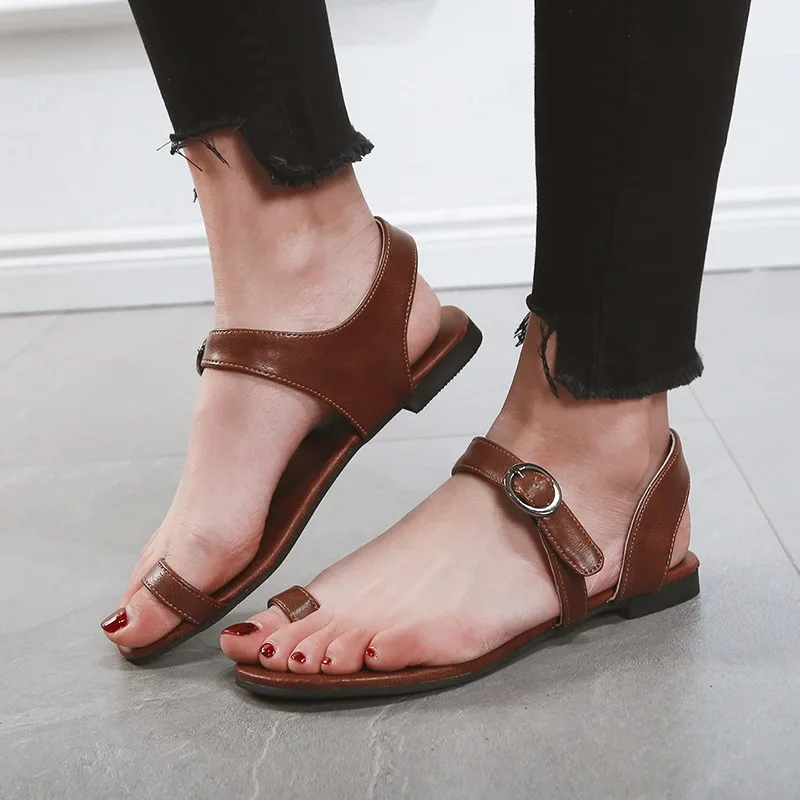 

Women Sandals Summer Gladator Flat Sandals Shoes Woman Fisherman Roma Sandals Shoes Plus Size 42 Flip Flops Sandals Women
