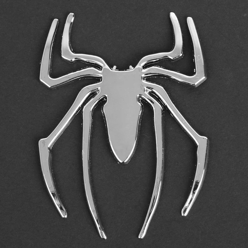 

2019 New 3D Car Sticker HOT Universal Metal Spider Emblem Chrome Motor Decal Ornament